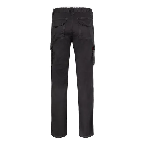 VL LUGH. Pantalon stretch, multipoches (240g/m²) en coton (46%), EME (38%) et polyester (16%) VL LUGH. Pantalon stretch, multipoches (240g/m²) en coton (46%), EME (38%) et polyester (16%)