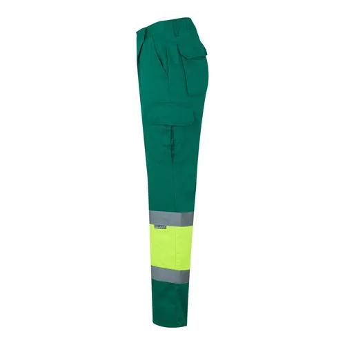 VL POSEIDON. Two-tone multi-pocket twill trousers (210g/m²), in cotton (20%) and polyester (80%)