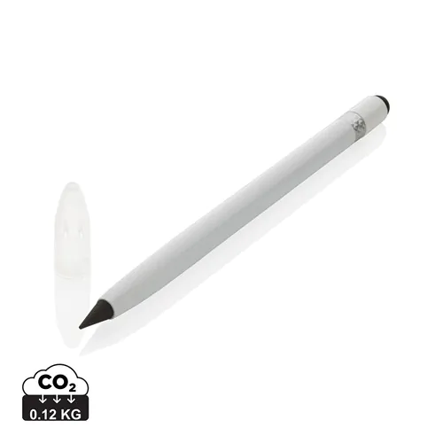 Aluminium inkless pen with eraser