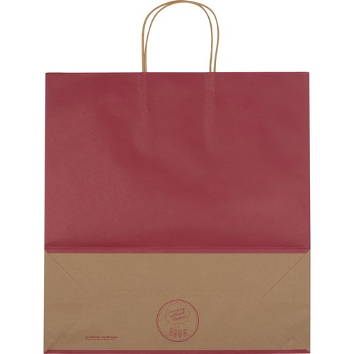 Borsa grande in carta riciclata con due maniglie GUS