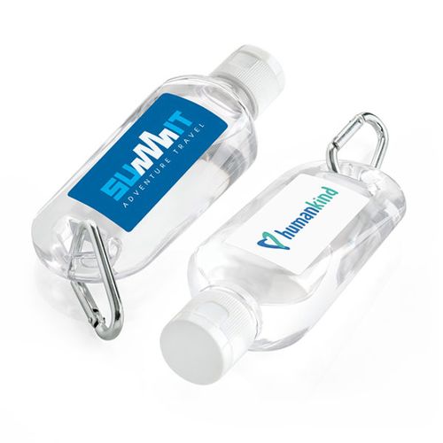 Antibacterial Hand Sanitiser on a Carabiner Clip (70ml) Antibacterial Hand Sanitiser on a Carabiner Clip (70ml)
