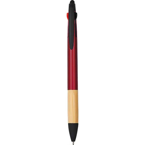 3 COLORS TOUCH SCREEN BALLPOINT PEN IN PLASTIC AND BAMBOO