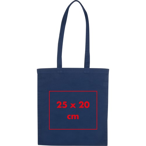 Cotton bag with long handles