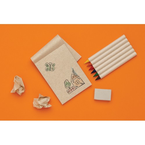 Micki GRS infinity 6pc colouring pencil set with notepad