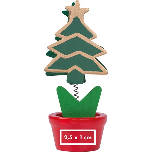 Memo holder in christmas tree design ANGELA