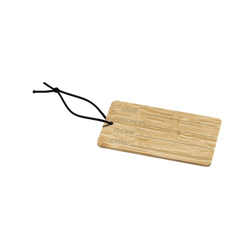 Bamboo luggage tag Bamboo luggage tag