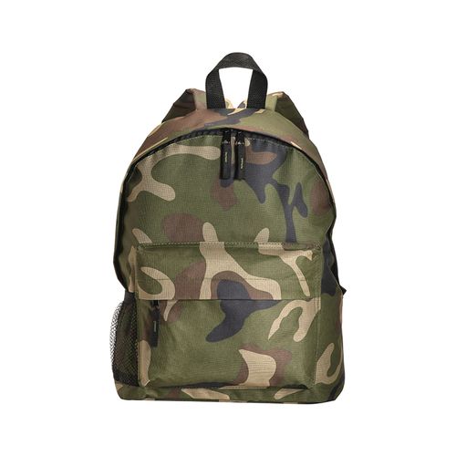 600D polyester 3-pocket camouflage backpack (one mesh side pocket). Adjustable shoulder 600D polyester 3-pocket camouflage backpack (one mesh side pocket). Adjustable shoulder