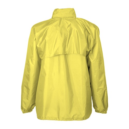 190T polyester windbreaker with fold-away hood with zip. Folds up into a waist bag 190T polyester windbreaker with fold-away hood with zip. Folds up into a waist bag