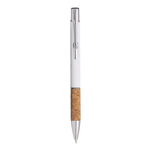Rubberized alluminium snap pen, cork grip and chrome-plated details Rubberized alluminium snap pen, cork grip and chrome-plated details