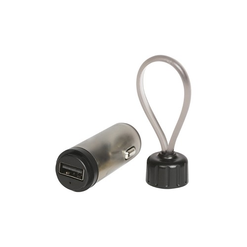 CARGADOR DE COCHE EN PLÁSTICO Y METAL CARGADOR DE COCHE EN PLÁSTICO Y METAL