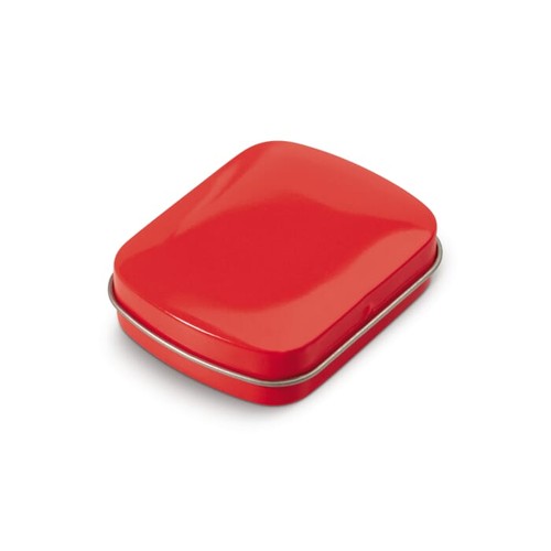 Caja cuadrada de caramelos de menta