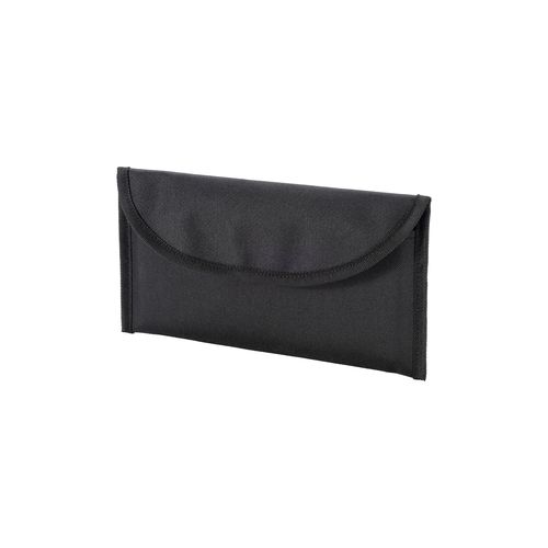 600D polyester document pouch with two pockets and velcro closure