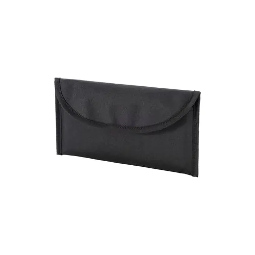 600D polyester document pouch with two pockets and velcro closure