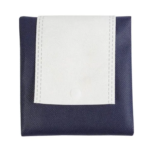 Not woven 80g/m2 foldable shopping bag with short handles