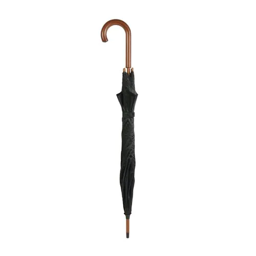 Automatic umbrella with wood shaft, ferrule and handle Automatic umbrella with wood shaft, ferrule and handle