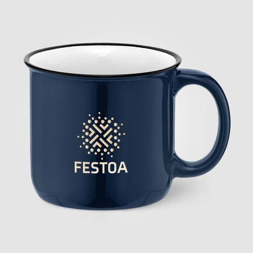 Adventure - 445 ml Tazza in ceramica stile campeggio