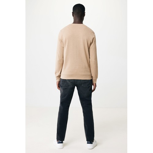 IQONIQ Denali ungefärbt. Rundhals-Sweater aus recycelter BW