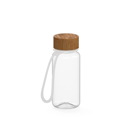 Drink bottle "Natural" clear-transparent incl. strap, 0.4 l Drink bottle "Natural" clear-transparent incl. strap, 0.4 l