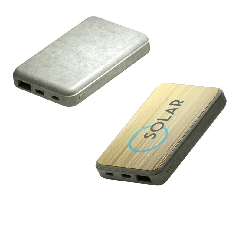 5000 mAh Power Bank made of bamboo and wheat fibre Natural Power Bank
