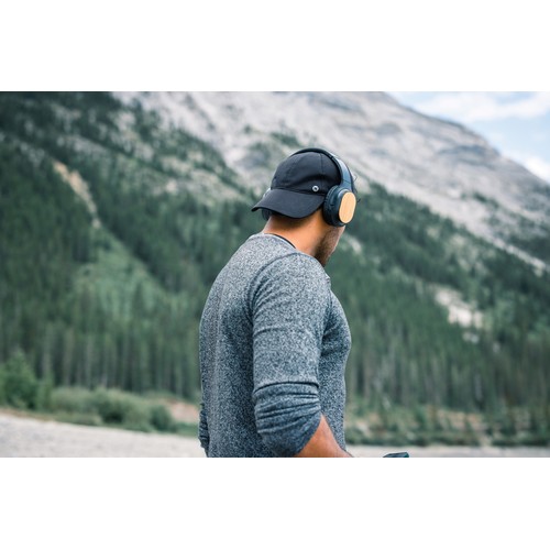 Auriculares Elite inalámbricos plegables RCS y bambú Auriculares Elite inalámbricos plegables RCS y bambú