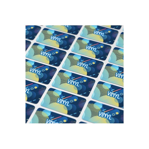Vinyl Sticker Rectangle 30x15mm Vinyl Sticker Rectangle 30x15mm