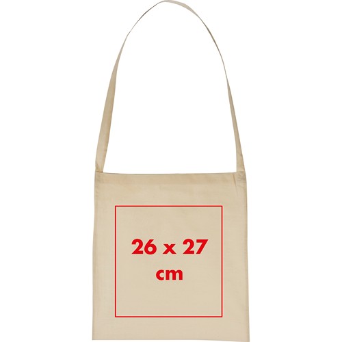 Borsa in cotone con manici lunghi XAVER