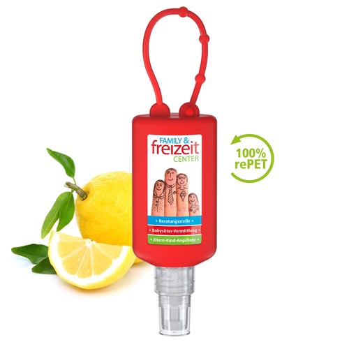 Hand Cleansing Spray, 50 ml Bumper (red), Body Label