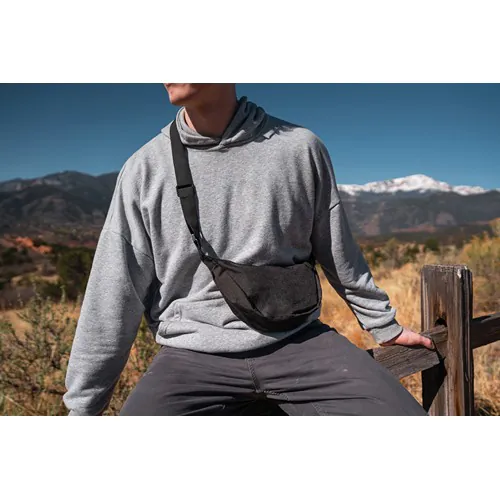 Crescent AWARE™ RPET half moon sling bag