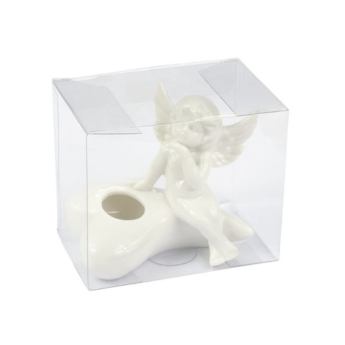 PORCELAIN ANGEL CANDLE HOLDER 90x50mm PORCELAIN ANGEL CANDLE HOLDER 90x50mm