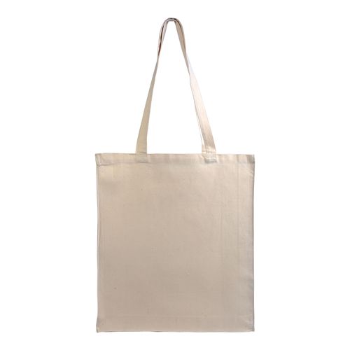 Borsa shopper a tinta unita in cotone riciclato da 220 g/m2