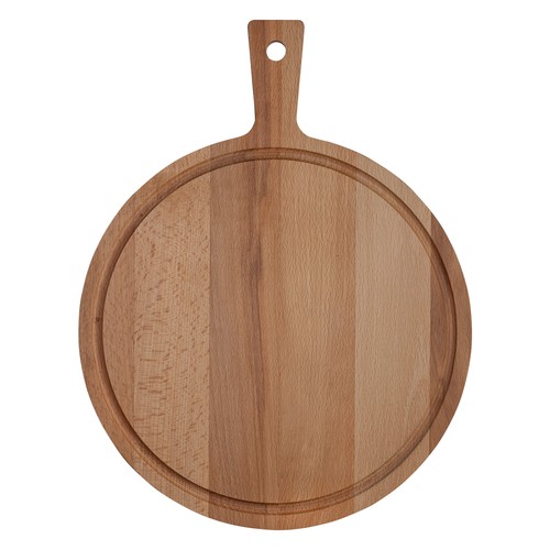 Plank rond met handvat beuken ⌀ 31 cm Plank rond met handvat beuken ⌀ 31 cm