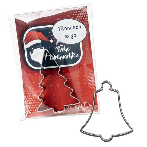 Baking-shape in bag - winter - bell Baking-shape in bag - winter - bell