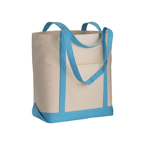 Bolsa con fuelle a la base de algodón natural Bolsa con fuelle a la base de algodón natural