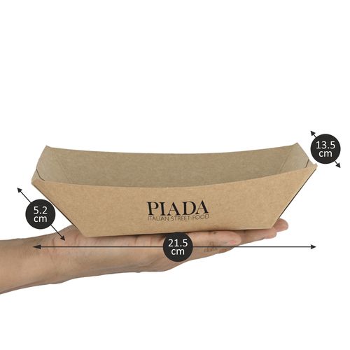 Large Kraft Boat Shaped Food Tray Large Kraft Boat Shaped Food Tray