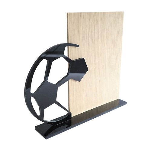 ACRYLIC AND WOODEN TROPHY 23X20CM CUSTOMIZABLE LASER ENGRAVI