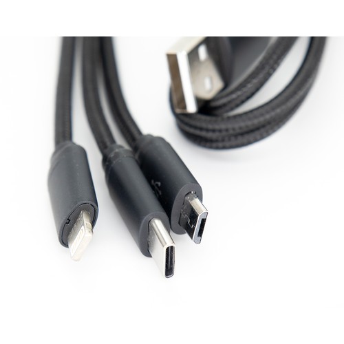 3in1 long cable with elighted logo for engraving 3in1 long cable with elighted logo for engraving