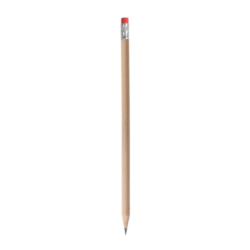 Crayon HB en bois naturel avec mine graphite avec gomme de couleur (trempée) Crayon HB en bois naturel avec mine graphite avec gomme de couleur (trempée)