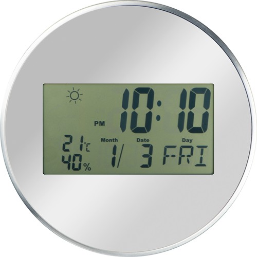 Wall clock with digital display