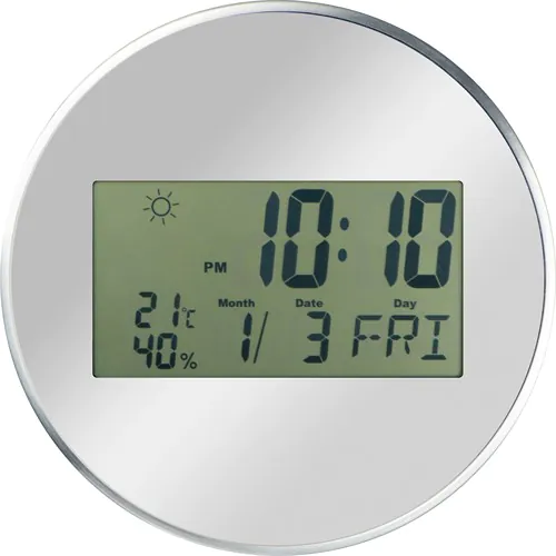 Wall clock with digital display