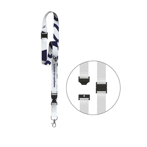 CORDON TOUR DE COU ANTI-ETRANGLEMENT / LANYARD 2X85+10 CM