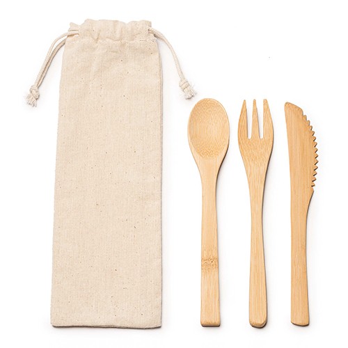 Bamboo cutlery set Foraker Bamboo cutlery set Foraker