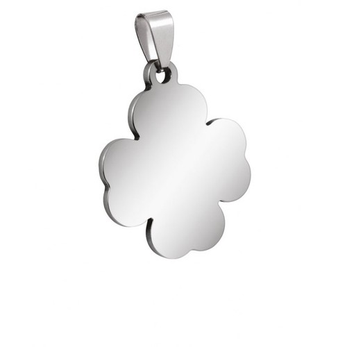PENDANT FLOWER SMALL STEEL 22x26mm PENDANT FLOWER SMALL STEEL 22x26mm