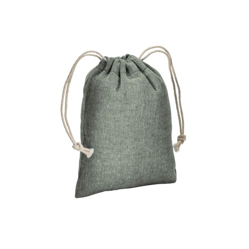 Pochon cadeau en coton recyclé 150 g/m2, 10 x 14 cm