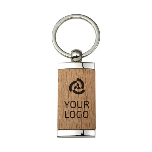Porte-clés en bois et métal Jennie