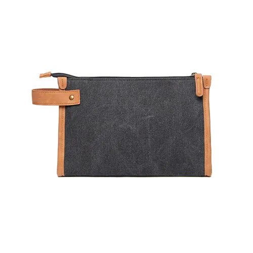 Cosmetic bag VINGA Bosler in canvas riciclato GRS Cosmetic bag VINGA Bosler in canvas riciclato GRS