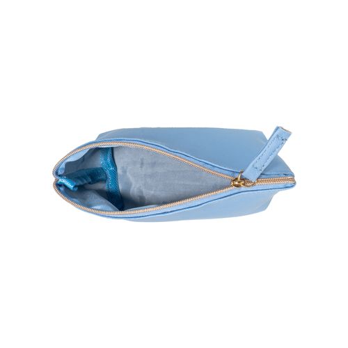 Multipurpose PU fine grain saffiano beauty case. Zipper closure and inner lining