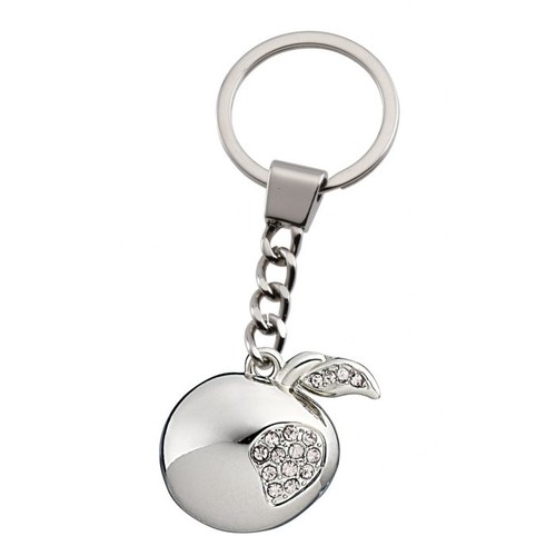 KEY CHAIN APPLE W/CRYSTALS KEY CHAIN APPLE W/CRYSTALS