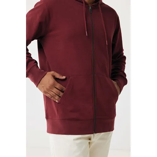 Felpa con cappuccio IQONIQ Abisko in cotone riciclato e zip