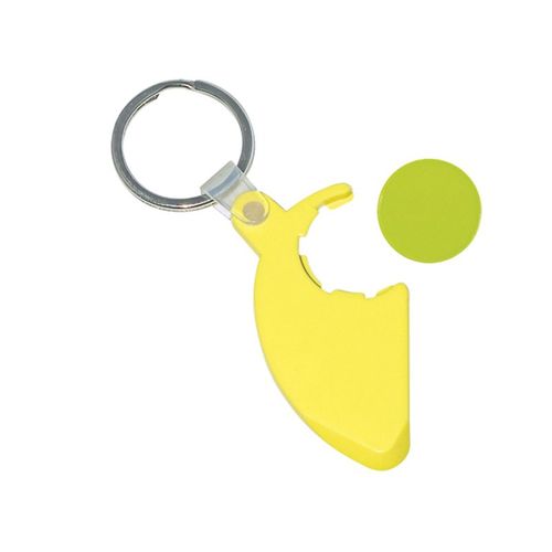 KEY-RING TOKEN HOLDER WITH SCRATCHCARD SCRAPER