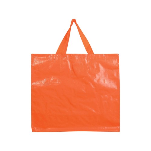 Bolsa de polipropileno laminado, asas cinta y fuelle Bolsa de polipropileno laminado, asas cinta y fuelle